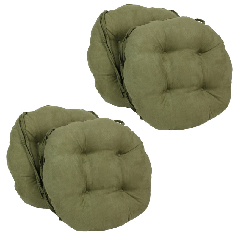 Outdoor 3.5'' Dining Chair Seat Cushion, Sage Green