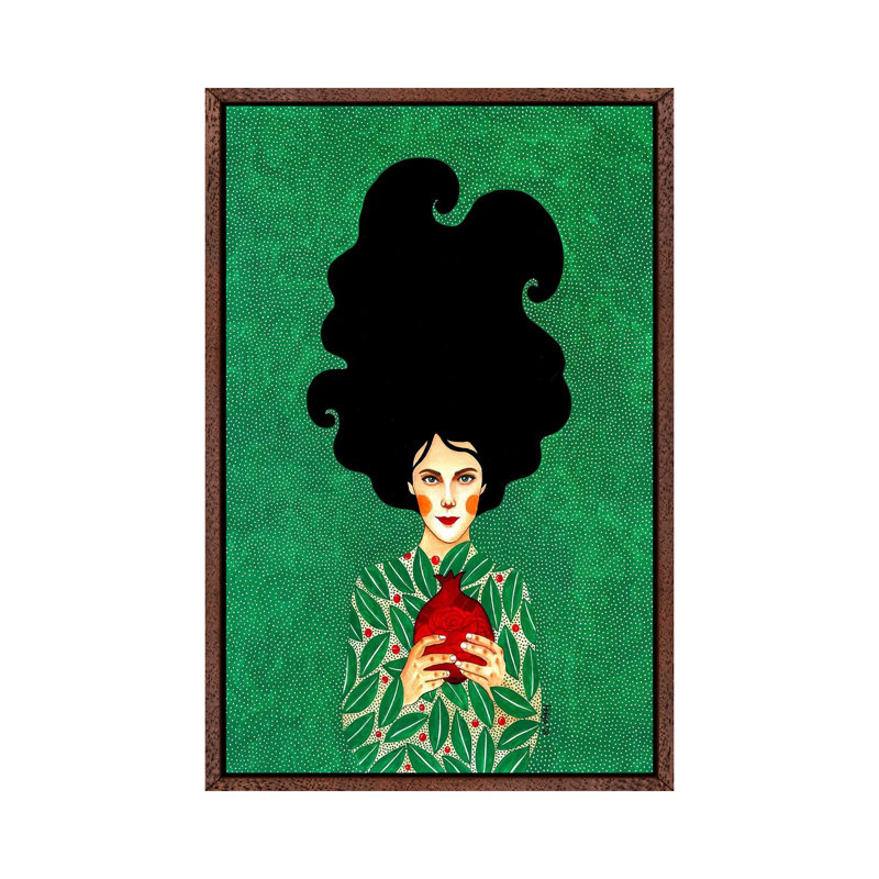 Out Of Daydreams by Hülya Özdemir - Print on Canvas, Classic Brown Wood Framed, 66.04 cm H x 45.72 cm W