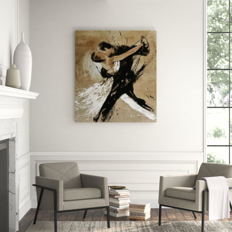 Tango Painting by Paul Ngo, 61" H x 54" W x 1.5" D, Glass Coat