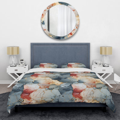 Urban Nature Marble Pattern - Marble Duvet Cover Set - Microfiber Polyester