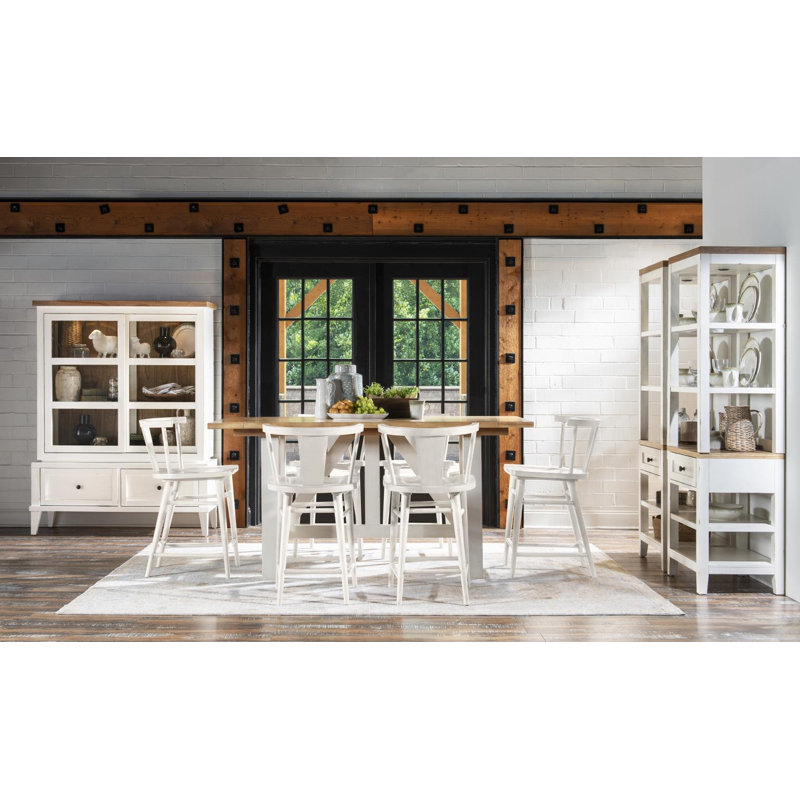 Display Cabinet (Reversible Back Panel, 2 Sliding Doors, 2 Glass Shelves, 2 Puck Lights, 2 Drawers), White