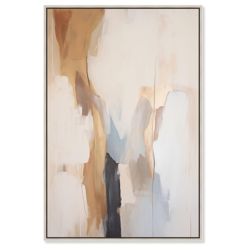 Sandstone Stillness II, toile par Art Remedy, H 46 po x l 31 po, Cadre flottant, Noir