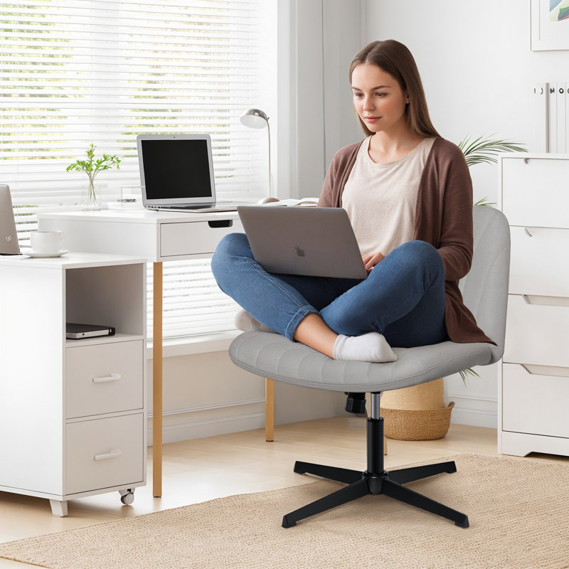 Chaise de bureau Damar Criss, Gris, No