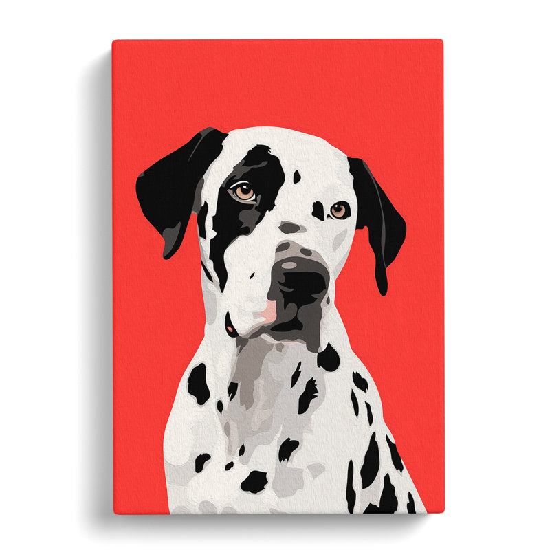 Dalmation Minimalism No.3 - Wrapped Canvas