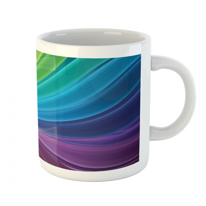 Grande tasse à café en arc lisse
