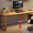 Burlywood rectangular solid wood desk-560817070