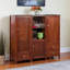 Ensemble de trois armoires modernes en noyer Brooke, H 47,44 po x l 51,71 po x P 15,75 po