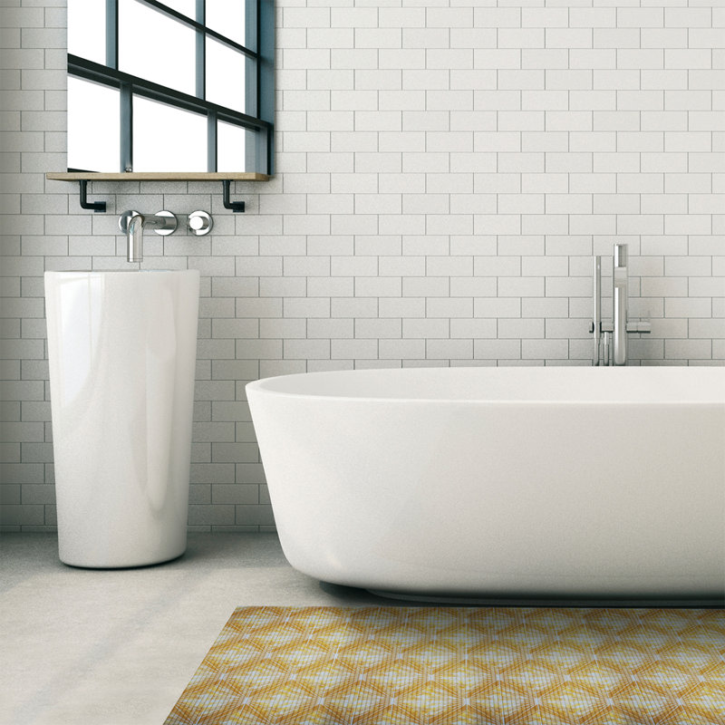 Tapis de bain Falkirk, Jaune