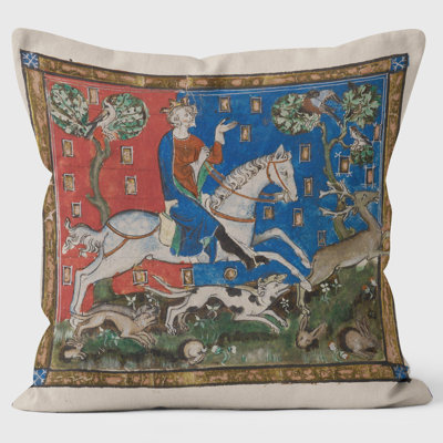 Magna Carta King John Hunting British Library Cushion