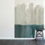 Abstract Color Landscape Fern & Morning Dew Peel and Stick Wall Mural