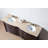 72'' Double Bathroom Vanity with Marble Top
