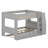 Space-Saving Full Size Bunk Bed - Multifunctional Design With Desk, Bookshelves & Trundle-1003864306