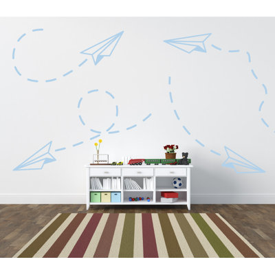 Adhésif décoratif papier avion