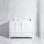 48" White Bathroom Vanity with Ceramic Sink Combo, Abundant Storage Cabinet -4 Soft close doors and 2 drawers-1074552207