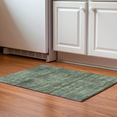 Premium Machine Washable Prisco Olive Rug