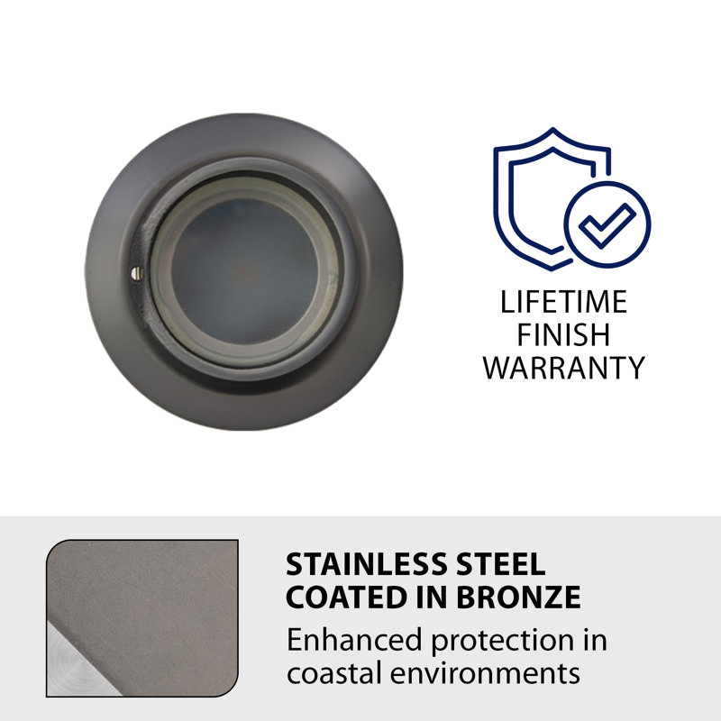 LED Well Light, 2700K, Bronze