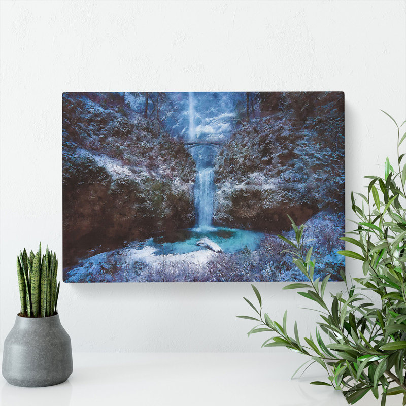 Multnomah Falls Waterfall Vol.2 - Wrapped Canvas, 50cm H x 76cm W x 3cm D