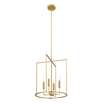 Luminaire suspendu 4 lumières Keldric