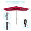 Parasol de marché rectangulaire 10 'x 6,5' avec manivelle-1923168048