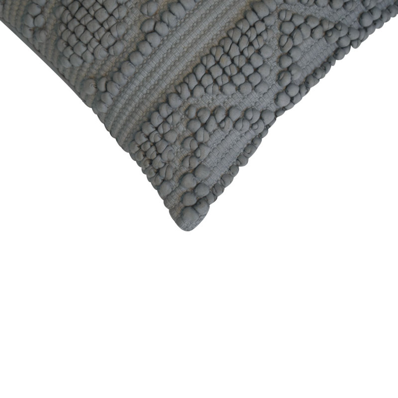 Connoquenessing Geometric Square Throw Cushion, Grey