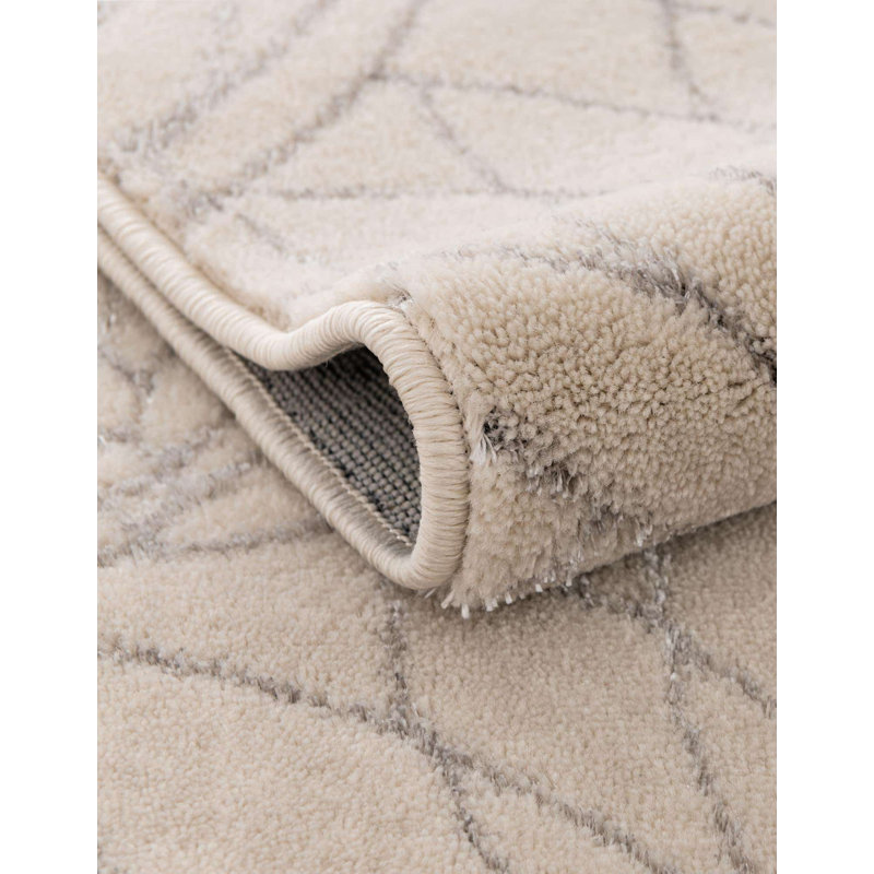 Tapis ivoire Glitzy, Rectangle 3 pi 1 po x 5 pi 3 po