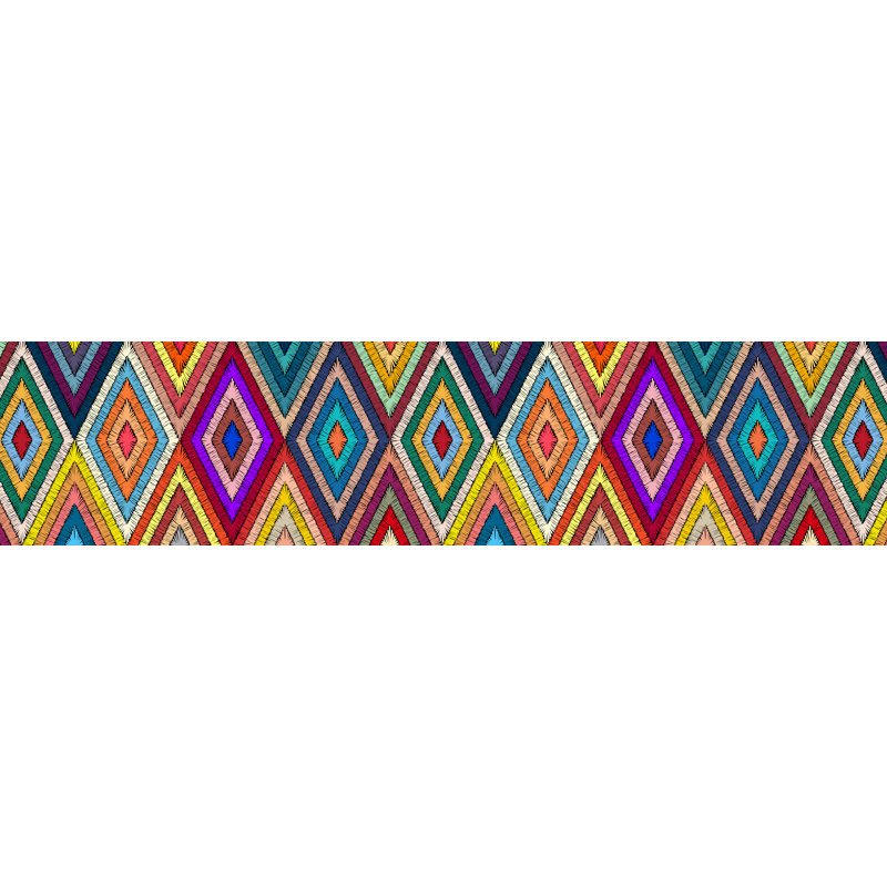 Fumiki Geometric Area Rug, Rectangle 52 x 280cm