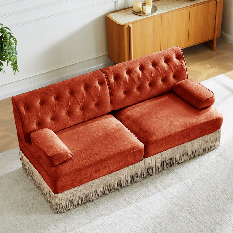 Canapé Chesterfield, Orange