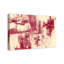 « marron brush strokes », impression sur toile