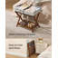 Porte-bagage en bois massif, sans assemblage requis, porte-valise pliable, porte-bagage, avec tablette de rangement, pour chambre d'amis, hôtel, chambre à coucher, brun café
