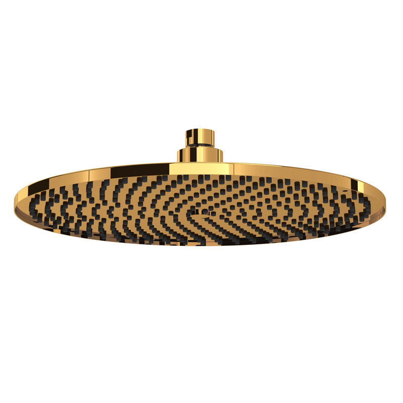 Perrin & Rowe 12" Rain Showerhead, English Gold