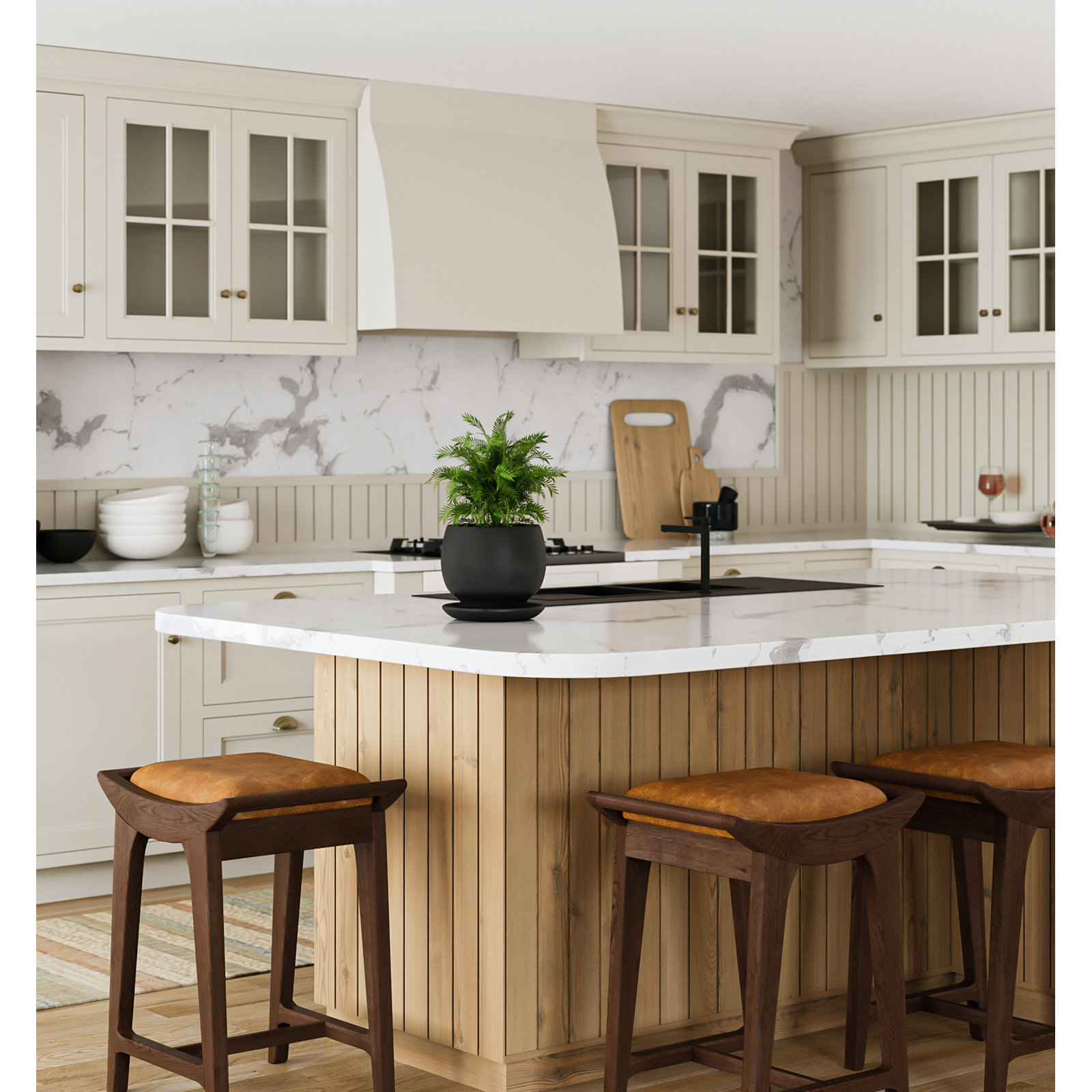 Dobbs 24" Bar Stool, Mud Brown