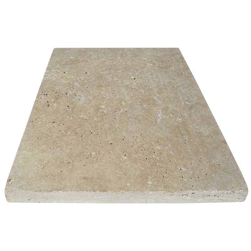 Pavé en travertin Marzana Dune 16 po x 24 po x 1,18 po (2,67 pieds carrés / unité, 1 pièce), Dune