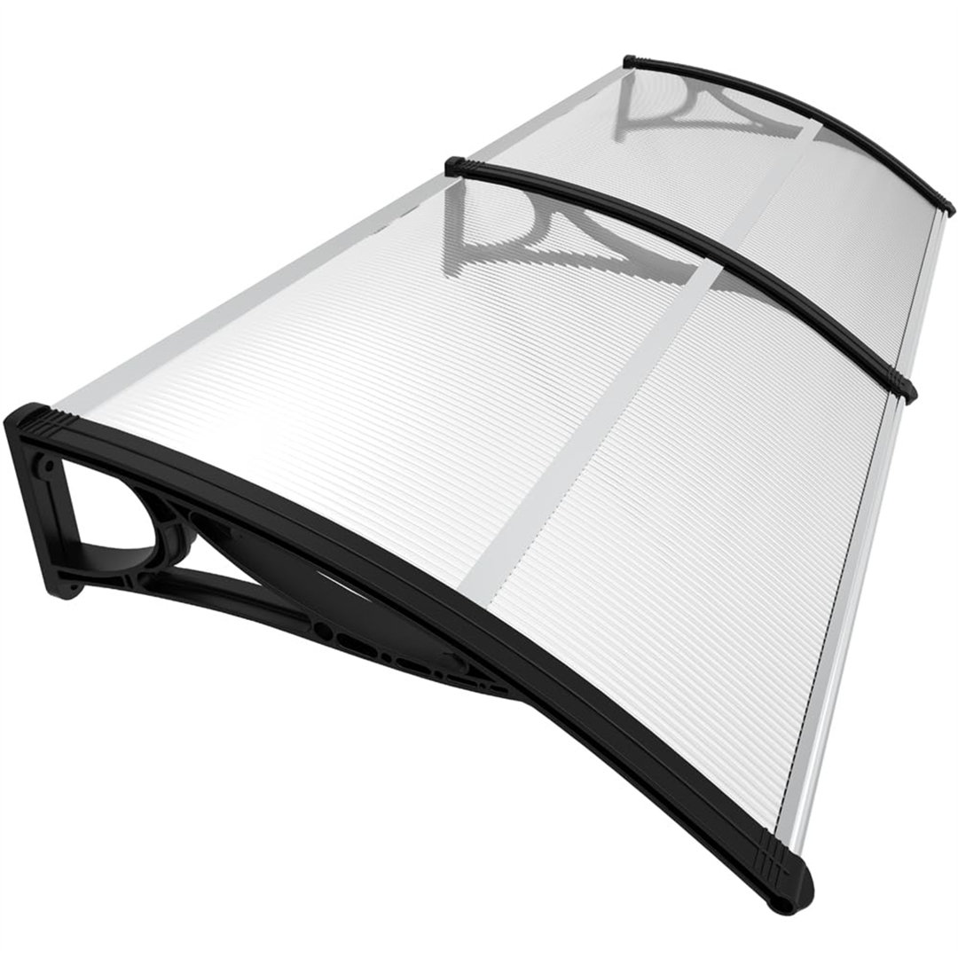 Latitude Run 200cm W x 80cm D Polycarbonate Cover Retractable Door / Window Awning