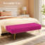 Banc rembourré en velours Chereese-915414880