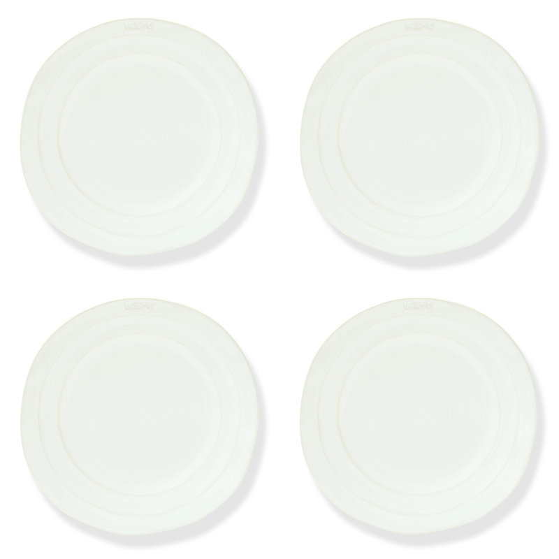 Okane Stoneware Dinner Plate, White