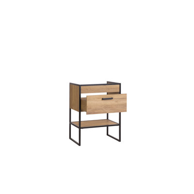 Markward 60;60cm Bathroom Vanity Base Only in Brown/Black