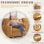 Fauteuil d'angle surdimensionné moderne en cuir véritable de 115 pouces, combinaison libre, sans outil