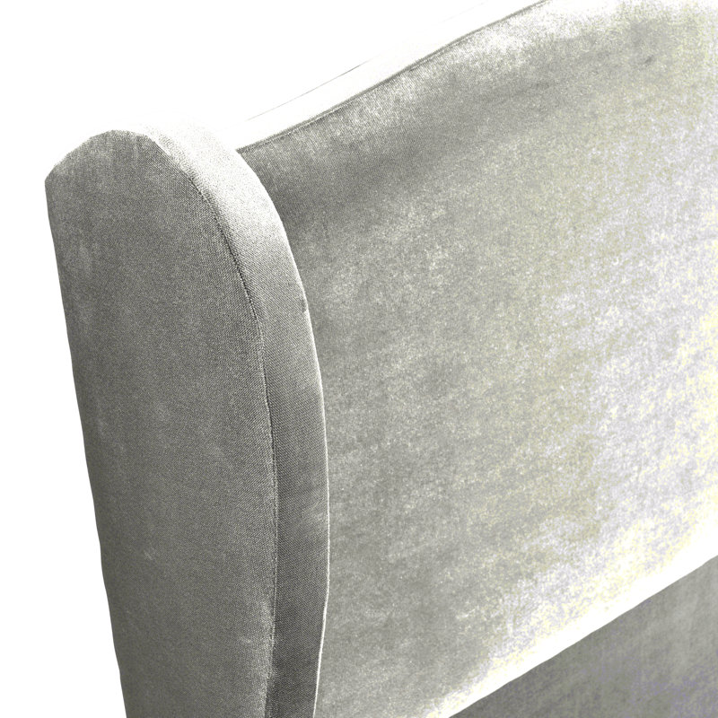 Felicity Upholstered Headboard, Small Double (4'), Grey
