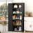 Metal Sideboard, Storage Cabinet, Kitchen Pantry Cabinet With Adjustable Shelves For Kitchen-1389667856