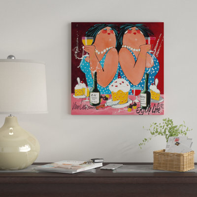 Enjoy Life by El van Leersum - Graphic Art Print on Canvas