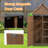 Outdoor Storage Cabinet with shelf and double doors