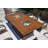 Moda 70 In. X 39 In. X 27 In. Rectangular Wicker Outdoor Gas Fire Pits Table With 6-Chairs-102747652