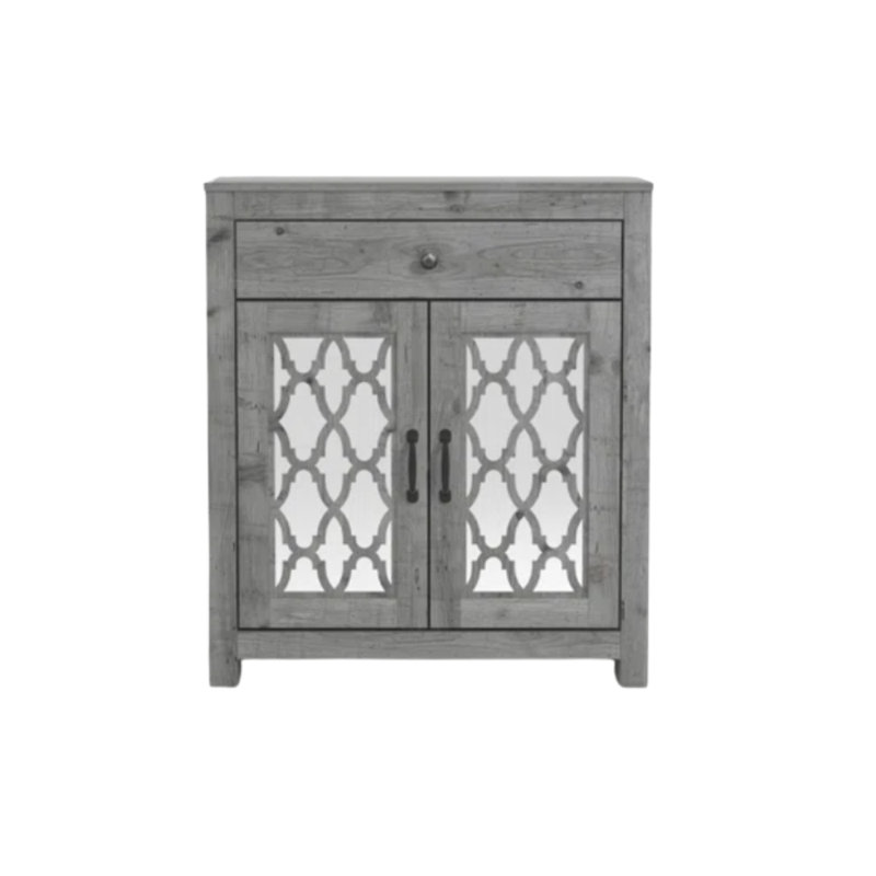 Chessani Transitional 2 Piece Sideboards Set, Mexican Gray