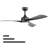 52-Inch Black Ceiling Fan With 3 ABS Blades-1596667669-1596667670