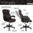 Ergonomic Executive Office Chair High Back Faux Leather – Adjustable Height, Lumbar Support, Diamond-Stitched Padding, Swivel Desk Chair W/Armrests & Tilt Recline For Home Office-282616901