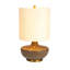 Round Table Lamp With Classic Drum Shade