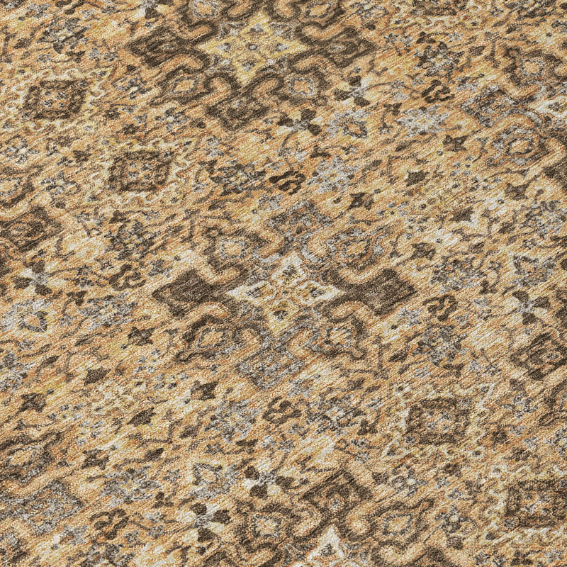 Machine Washable Indoor/Outdoor Chantille ACN2705 Global Rug, 10' x 14', Copper