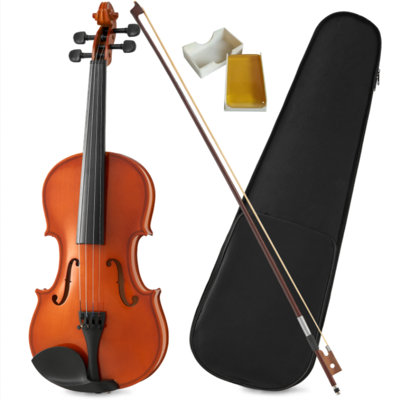 4/4 Full Size Violin for Beginners & Professionals - Durable, Lightweight Design with Rich Stable Sound, Smooth Gloss Finish, Ready to Play, Unique Musical Gift Idea