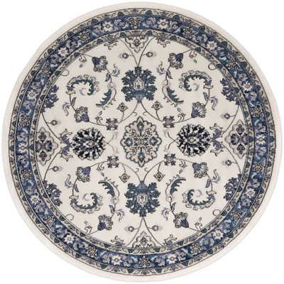 Nourison Essentials Ivory/Blue Indoor/Outdoor Area Rug