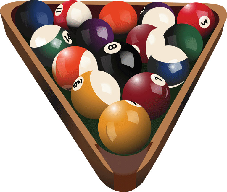 Adhésif décoratif boules de billard, H 24 po x l 24 po